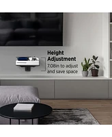 ProMounts Durable Single Glass Av Wall Shelf, Supports up to 17.6lbs Max Weight
