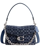 Coach Small Chain Tabby Shoulder Bag in Signature Denim