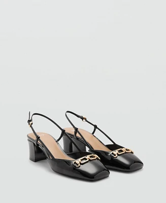 Mango Women's Link Detail Heeled Shoes