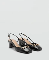 Mango Women's Link Detail Heeled Shoes