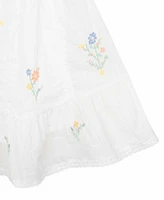 Rare Editions Little and Toddler Girls Cross Stitch Embroidered Dress