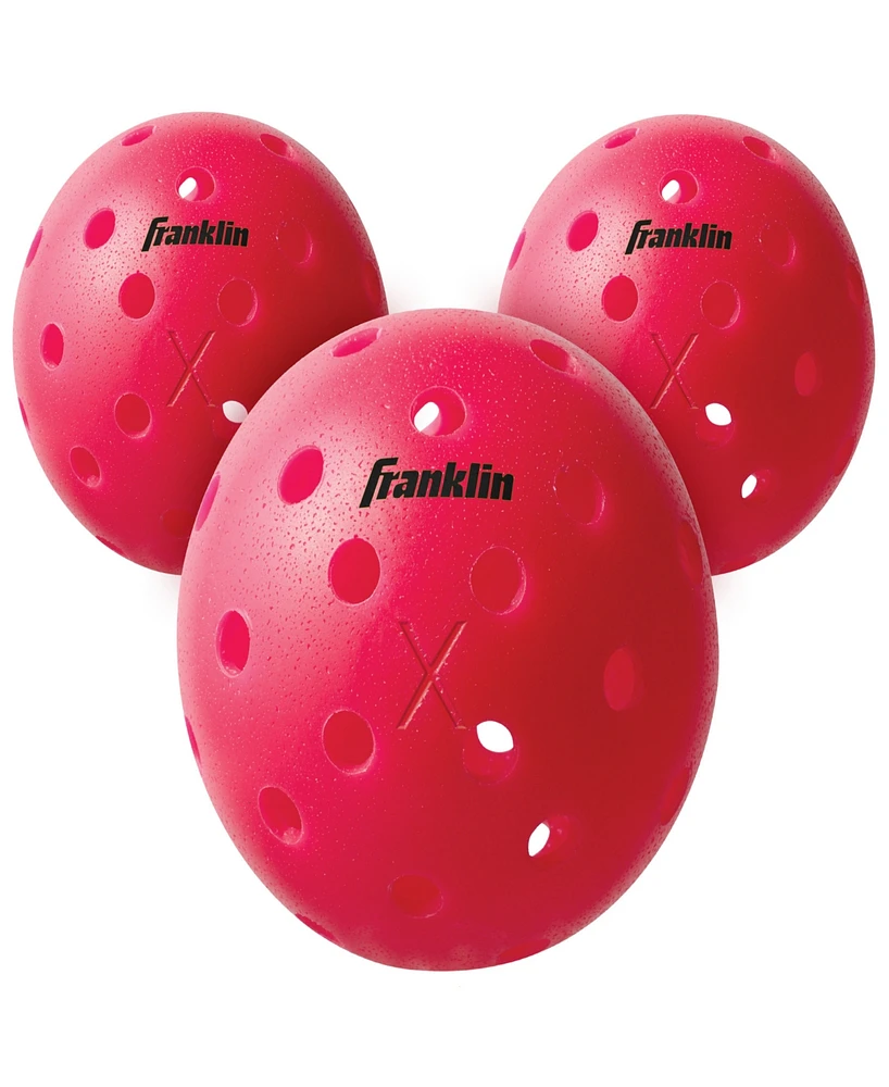 Franklin Sports X-40 Performance Outdoor Pickleballs - 3 Pack