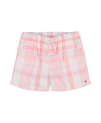 Tommy Hilfiger Big Girls Madras Plaid Shorts