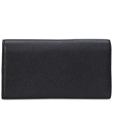 Lauren Ralph Pebbled Leather Cameryn Flap Wallet