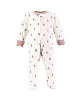 Hudson Baby Infant Girl Cotton Sleep and Play, Assorted Fruit, 0-3 Months