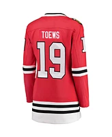 Women's Jonathan Toews Red Chicago Blackhawks Home Breakaway Player Jersey