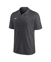 Men's Nike Charcoal Chicago White Sox Authentic Collection Victory Striped Performance Polo Shirt