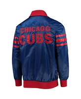 Men's Starter Royal Chicago Cubs The Captain Ii Full-Zip Varsity Jacket