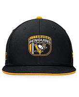 Fanatics Men's Black Pittsburgh Penguins 2024 Nhl Draft Snapback Hat