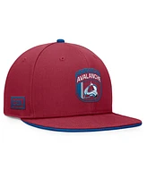 Fanatics Men's Burgundy Colorado Avalanche 2024 Nhl Draft Snapback Hat