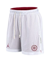 Jordan Men's White/Crimson Oklahoma Sooners Primetime Reversible Shorts