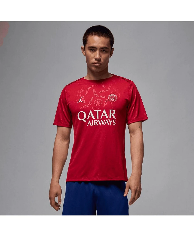 Jordan Men's Red Paris Saint-Germain 2024/25 Fourth Academy Pro Pre-Match Jersey