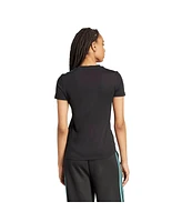 Adidas Women's Black Mercedes-amg Petronas F1 Team Fan Wear Dna Alphaskin Top