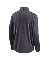 Nike Men's Anthracite Lsu Tigers Primetime Pacer Performance Half-Zip Top