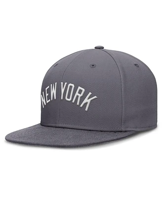 Nike Men's Gray New York Yankees Performance True Fitted Hat