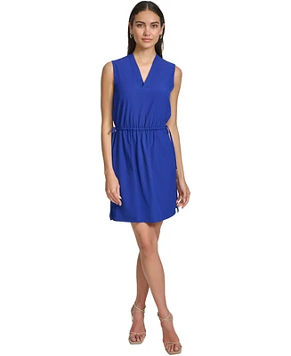 Calvin Klein Women's Elastic-Waist Commuter Dress