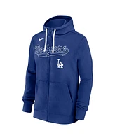 Nike Men's Royal Los Angeles Dodgers Knockout Script Full-Zip Hoodie