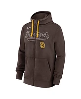 Nike Men's Brown San Diego Padres Knockout Script Full-Zip Hoodie