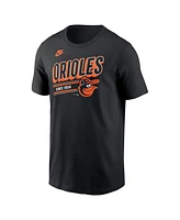 Nike Men's Black Baltimore Orioles Cooperstown Collection Retro T-Shirt