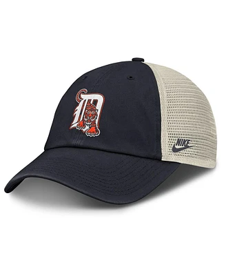 Nike Men's Navy/Natural Detroit Tigers Cooperstown Collection Club Trucker Adjustable Hat