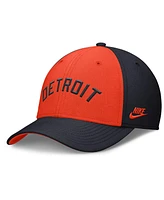 Nike Men's Navy/Orange Detroit Tigers Rise Swoosh Performance Flex Hat