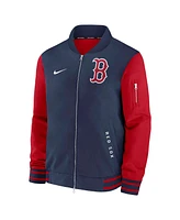 Nike Men's Navy/Red Boston Red Sox Authentic Collection Dugout Full-Zip Bomber Jacket