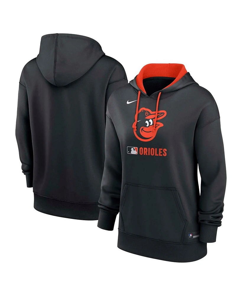 Nike Women's Black Baltimore Orioles Authentic Collection Performance Pullover Hoodie