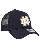 New Era Men's Navy Notre Dame Fighting Irish 9FORTY A-Frame Trucker Adjustable Hat