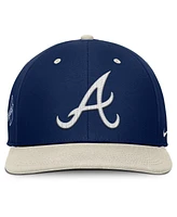 Nike Men's Navy/Cream Atlanta Braves Pro Performance Snapback Hat