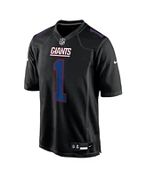 Nike Men's Malik Nabers Carbon Black New York Giants Fashion Jersey