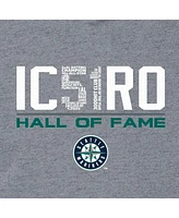 New Era Men's Ichiro Suzuki Gray Seattle Mariners 2025 National Baseball Hall of Fame Pullover Hoodie