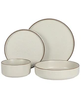 Gibson Elite Gelston Stoneware Matte Reactive Glaze 16 Pc. Dinnerware Set, Service for 4