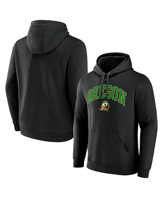 Fanatics Men's Black Oregon Ducks Arched Logo Fleece Pullover Hoodie