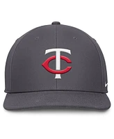 Nike Men's Gray Minnesota Twins Pro Performance Snapback Hat