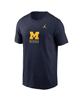 Jordan Men's Navy Michigan Wolverines 2-Hit T-Shirt