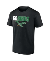 Fanatics Men's Black Philadelphia Eagles Go Birds T-Shirt