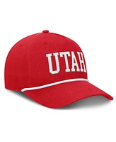 Fanatics Men's Red Utah Utes Foul Ball Rope Adjustable Hat