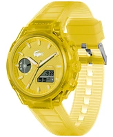 Lacoste Men's LC33 Yellow Silicone Strap Watch, 45mm