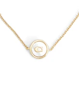 Coach Signature Mother of Pearl Coin Slider Bracelet