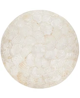 Saro Lifestyle Wavy Capiz Shell Placemat, Set of 4