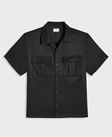Mode of One Men's Camp Collar Twill Shirt, Exclusively at Macy's