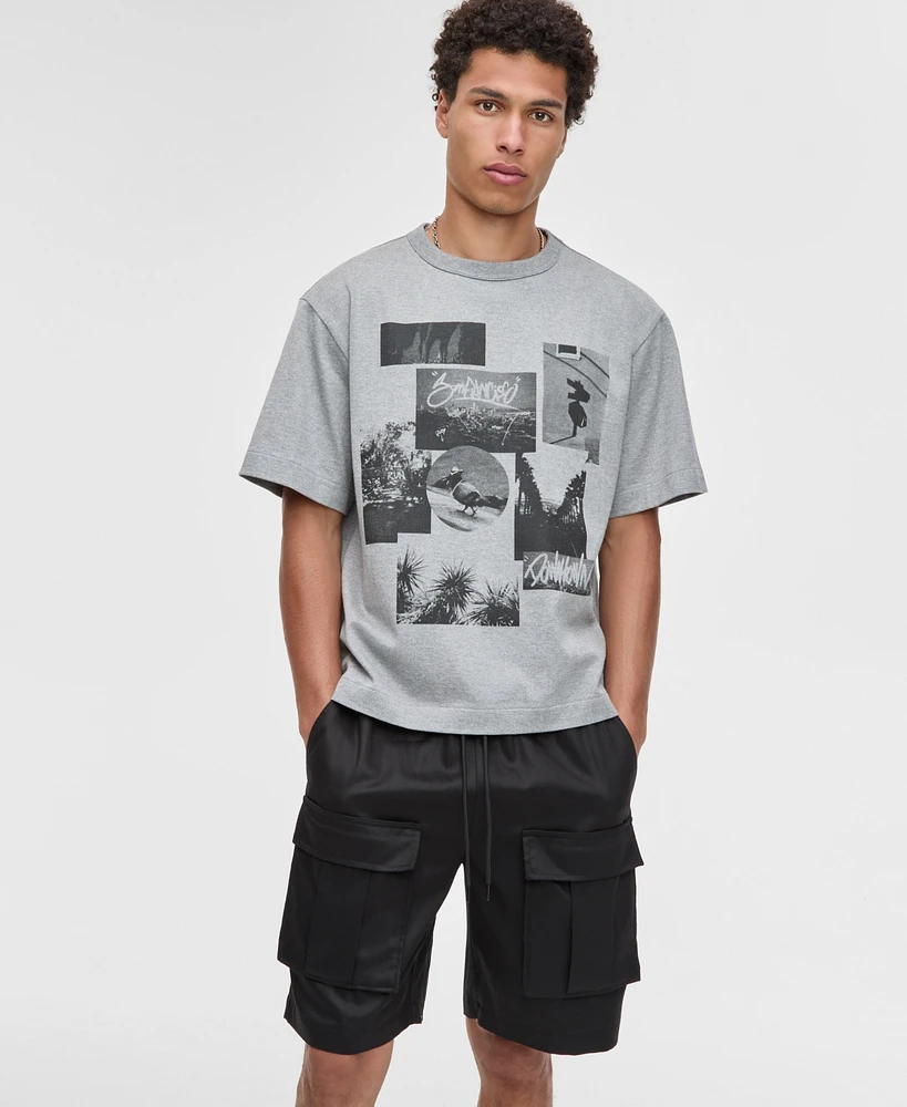 Mode of One Men's Relaxed-Fit Photo Collage Graphic T-Shirt, Exclusively at Macy's