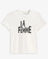 On 34th Women's La Femme Crewneck T-Shirt, Exclusively at Macy's