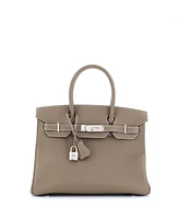 Pre-Owned HERMES Birkin Handbag Epsom with Palladium Hardware