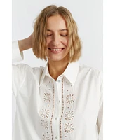 Chinti & Parker Women's Cotton Broderie Shirt Dress