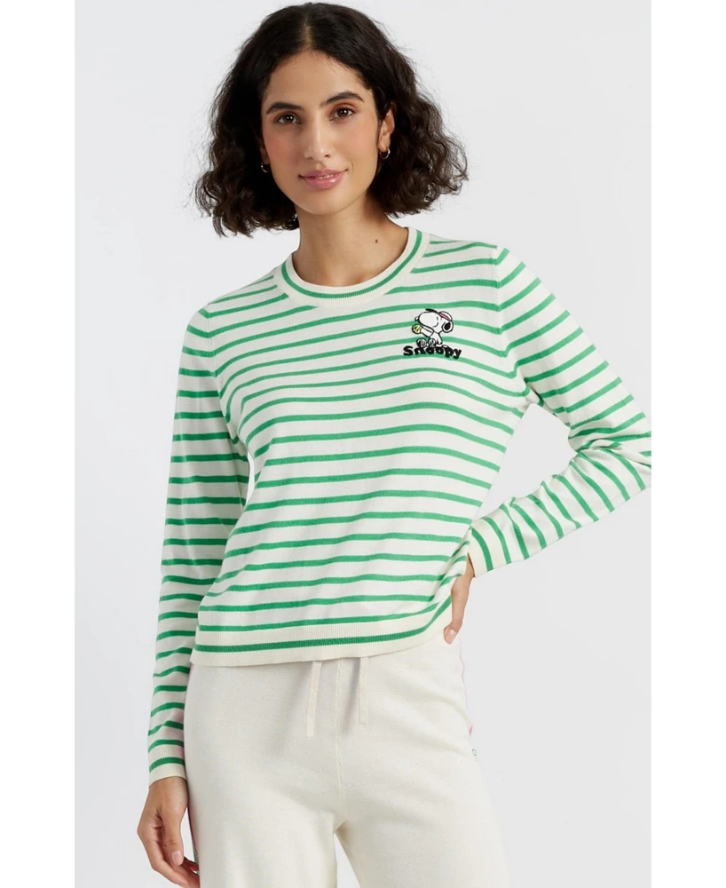 Chinti & Parker Women's Cotton Peanuts Racquet Club Sweater