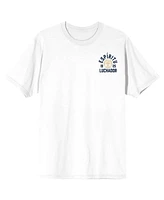 Modelo The Fighting Spirit Crew Neck Short Sleeve Men's White T-shirt-3XL