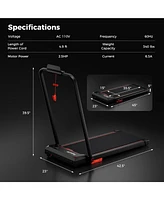 3 in 1 Folding Treadmill with Remote Control and Led Display