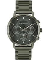 Calvin Klein Men's Gauge Ionic Plated Barley Green Steel Bracelet Watch, 41mm