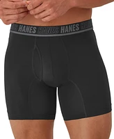 Hanes Men's 4pk. Ultimate Moves Boxer Brief Logo Underwear
